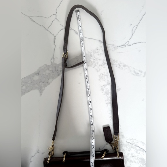 Vintage Coach 9927 Leather Willis mahogany/brown - Picture 16 of 16